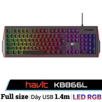  Bàn phím Gaming Havit KB866L RGB LED 