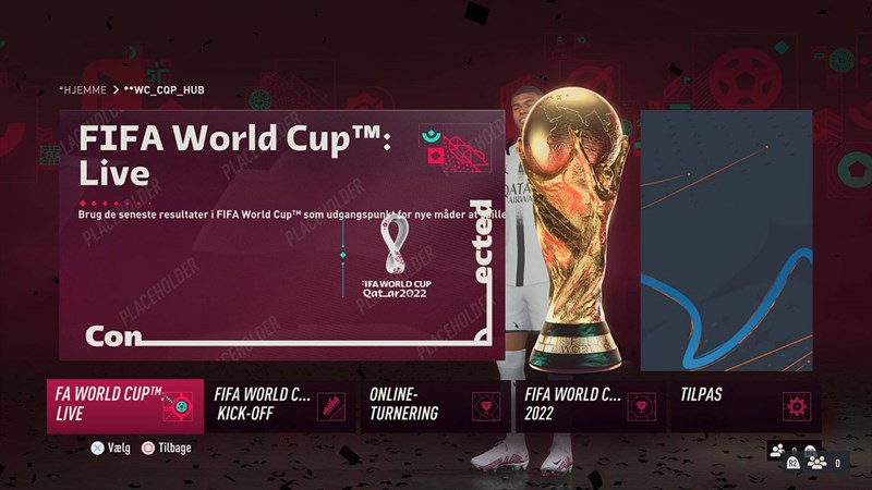 giải đấu trong chế độ Fifa 23 world cup mới