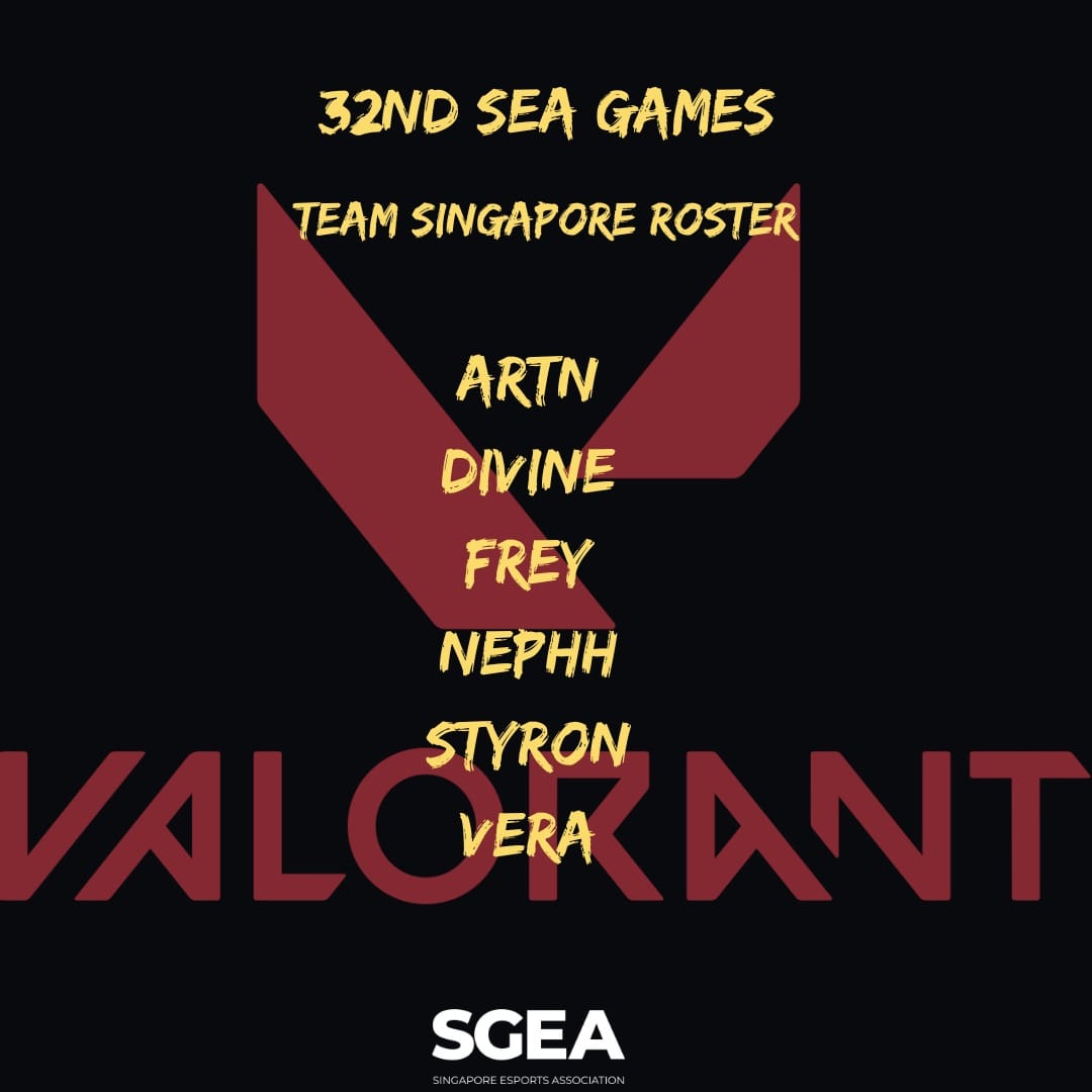 Đội hình Sing thi đấu SEA Games 32 bộ môn VALORANT 